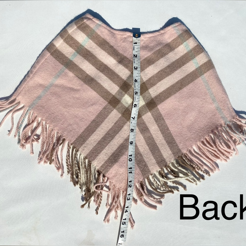 Burberry ⭐️HOST PICK⭐️Nova Check Poncho💕Pink🔥Like NEW! Check Photos! Size 2-4T - Picture 5 of 9